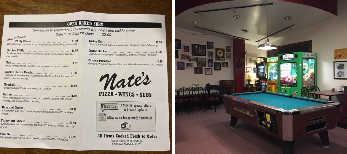 Nate's Menu