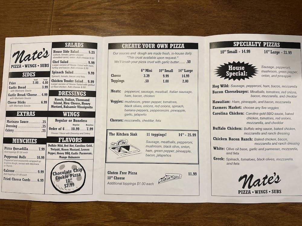 Nate's Menu image 1
